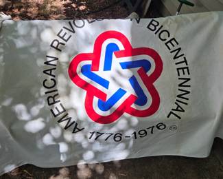 Vintage 4x6 Duratex All Cotton-Bunting Bicentennial Flag by Valley Forge Flag