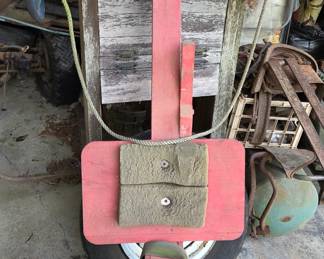Vintage homemade Soap Box Derby w/ Original Soap Box Derby Wheels in great condition!