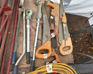 Hand Saws, Pipe Benders, Scaffolding Wall Supports
