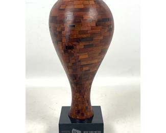 Lot 5 Artisan Carved Wood Sculpture Award. American Society of Interior Designers ASID New York Metro The