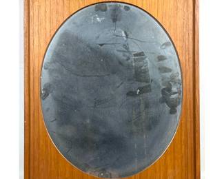 Lot 635 Swedish Modern Teak wall Mirror. Glass Master Markaryd MidCentury Modern Teak Wall Mirror. Made in
