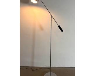 Lot 159 Sonneman Attributed Mid Century Modern Adjustable Chrome Eyeball Boom Floor Lamp. Multi axis articu