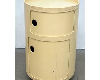 Lot 574 Vintage Italian Mid Century Mod Anna Castelli Kartell Rolling Side Table Trolley, Italy 
