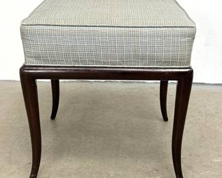 Lot 258 TH RobsjohnGibbings for Widdicomb Upholstered Sabre Leg Stool. 
