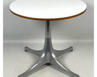 Lot 86 Vintage Mid Century George Nelson Herman Miller Swag Leg Side Table, Early Label. 