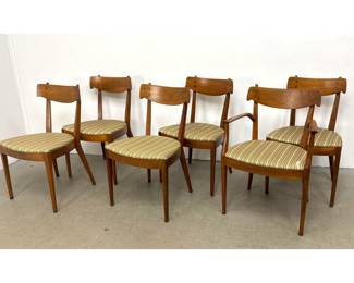 Lot 252 Set 6 Kipp Stewart Declaration Dining Chairs. 1 with Arms. 