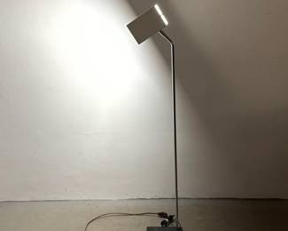 Lot 570 Robert Sonneman for George Kovacs Box Head Floor Lamp in White