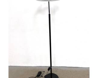 Lot 213 Modern Black Finish Metal, Acrylic Halo Floor Lamp. LED. Contemporary. 