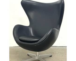 Lot 221 Children s size Fritz Hansen Style Swivel Egg Chair. For the Kid with style. After Arne Jacobsen Des