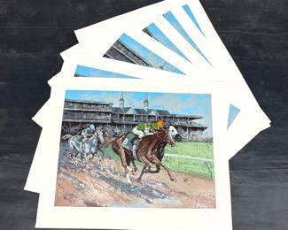 Lot 588 Group of Mark King Limited Edition Genuine Risk Serigraphs Pencil Signed and Numbered