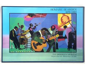 Lot 556 Romare Bearden 1981 Brooklyn Museum Exhibition Poster Jamming at the Savoy