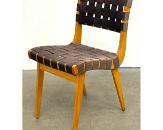 Lot 126 Mid Century Modern Jens Risom for Knoll Model 666 Side Chair. Unsigned.