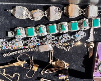 Lots of great sterling jewelry Even Native American made jewelry
