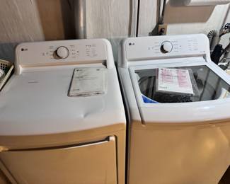 Newer LG set of washer and gas dryer with all manuals