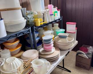 Huge collection of Vintage Tupperware containers