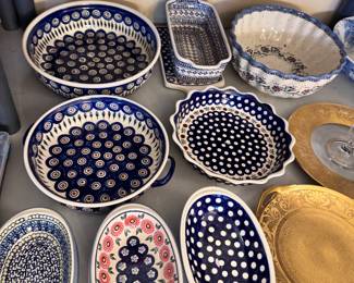 Wonderful collection of Polish pottery