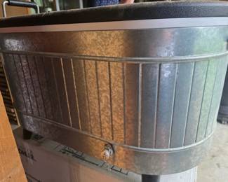 Permasteel 80 quart galvanized steel rolling cooler