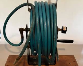 Air hose reel and hose