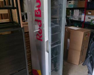 Advertising refrigerator display for Red Bull