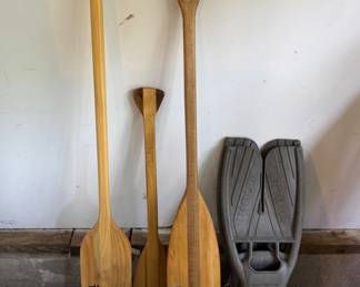 Boat oars and twin jet fins