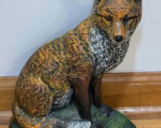 Cast iron fox door stop
