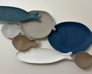 Metal fish wall decor