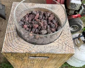 Composite propane fire pit and tank