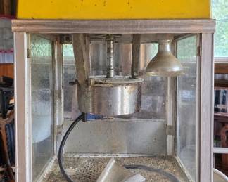 Vintage commercial tabletop popcorn machine