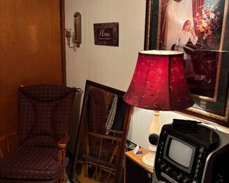Glider Rocking Chair , CD stereo with speakers, Records