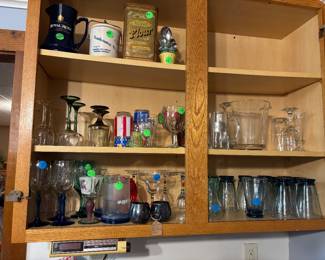 Variety of Vintage & Modern Glassware