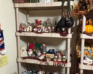 Christmas Snowman Collection Shelf 