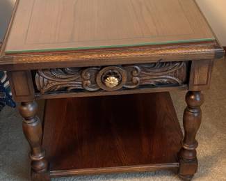 Night Stand with glass top