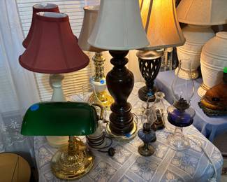 Vintage Oil  & Modern Lamps 