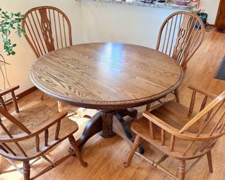 Vintage Table with Chairs and Leaf