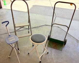 Step Ladder, Stools, Dolley