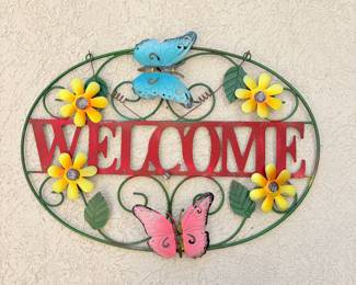 Metal Welcome Sign