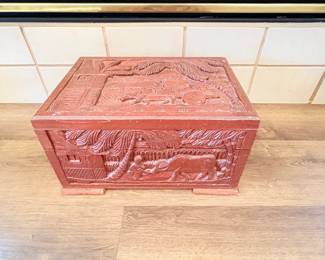 Carved Wooden Box