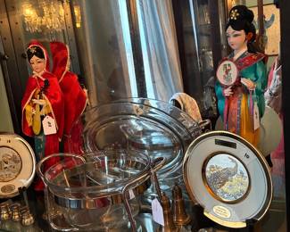 oriental dolls, chokin plates