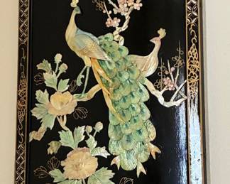 MOP peacock oriental hanging