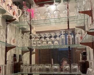 Bar filled with Glass and Bar items