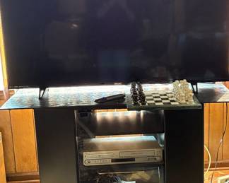 Flat  Screen 55" T. V., Very nice Chess set and more Electronic Equip