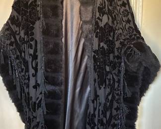 Elegant fur opera cape!