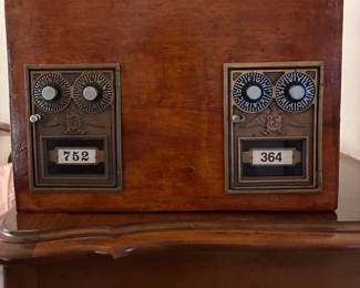 Old post office storage box