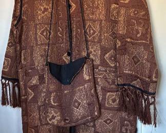 Coat with matching purse