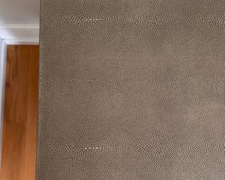 RH Graydon Shagreen Bedside Table - 2 Available. Each Measures 30” W x 20” D x 24” H. Photo 2 of 3.