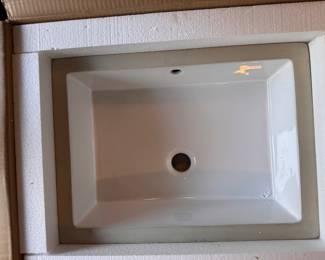 James Martin Rectangular Undermount Flat Base Sink. Inside Dimensions 17" x 12". Photo 1 of 2.