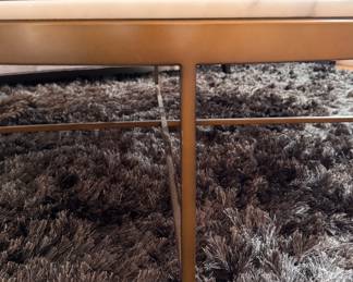 Mitchell Gold + Bob Williams Vienna Large Round Marble-Top Coffee Table. Measures 48” D x 16”. Photo 4 of 4.