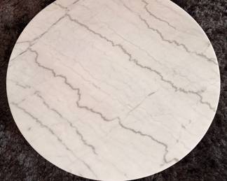 Mitchell Gold + Bob Williams Vienna Large Round Marble-Top Coffee Table. Measures 48” D x 16”. Photo 2 of 4.