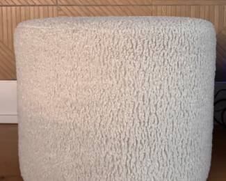 Mitchell Gold+ Bob Williams Boucle Upholstered Stool - 2 Available. Each Measures 23” D x 17” H. Photo 1 of 3.