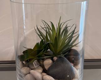 Rock Garden in Glass Jar.